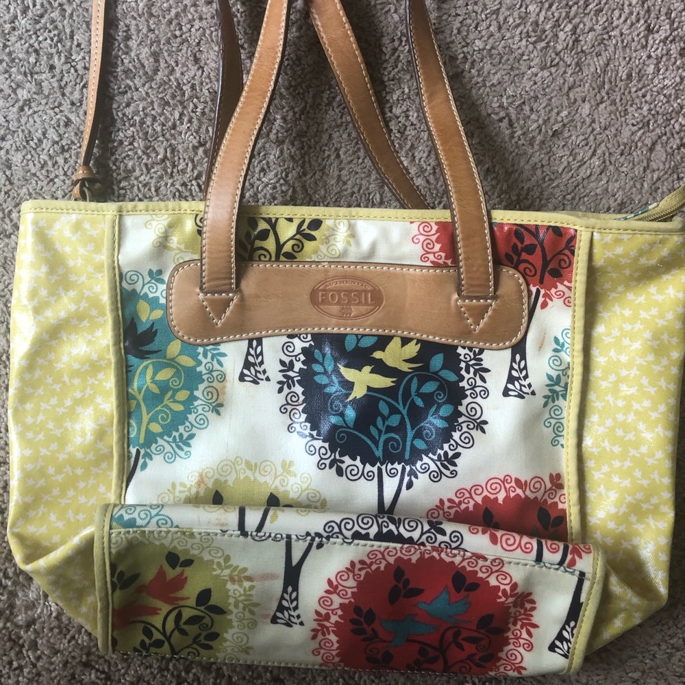 Fossil Canvas Tote